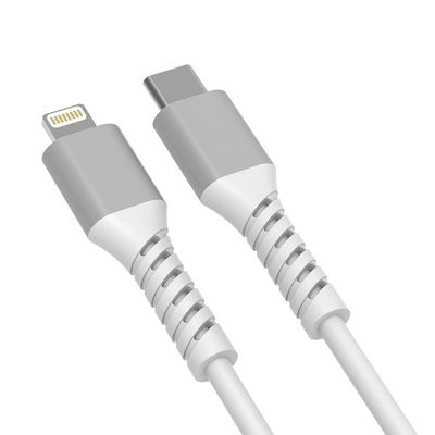 PVC 3A MFI 10cm Apple USB C To Lightning Cable Charger