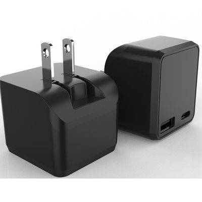 Flip Foldable Prong USB A USB C 2 port 5V3.4A USA Wall Charger