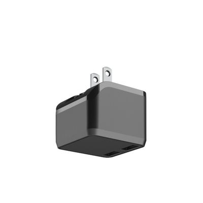 Dual USB Flip 5V3.4A American Charger Adapter With Foldable Prong