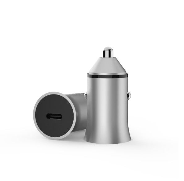 Single Port Mini Aluminium Alloy Car 5V3A PD18W USB C PD Charger