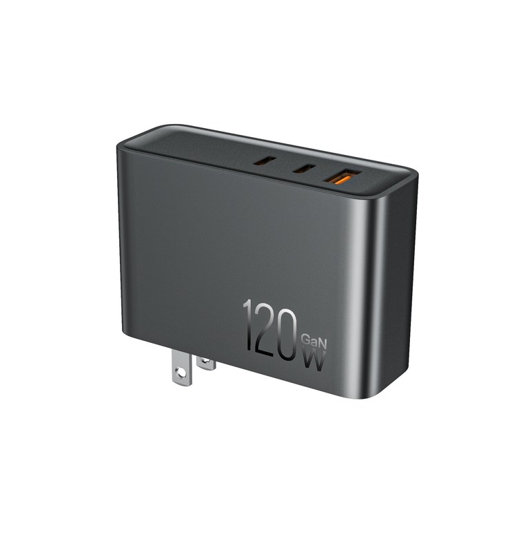 Anti Fire Plastic 120 Watt GaN Charger OLP Mobile Travel Adapter